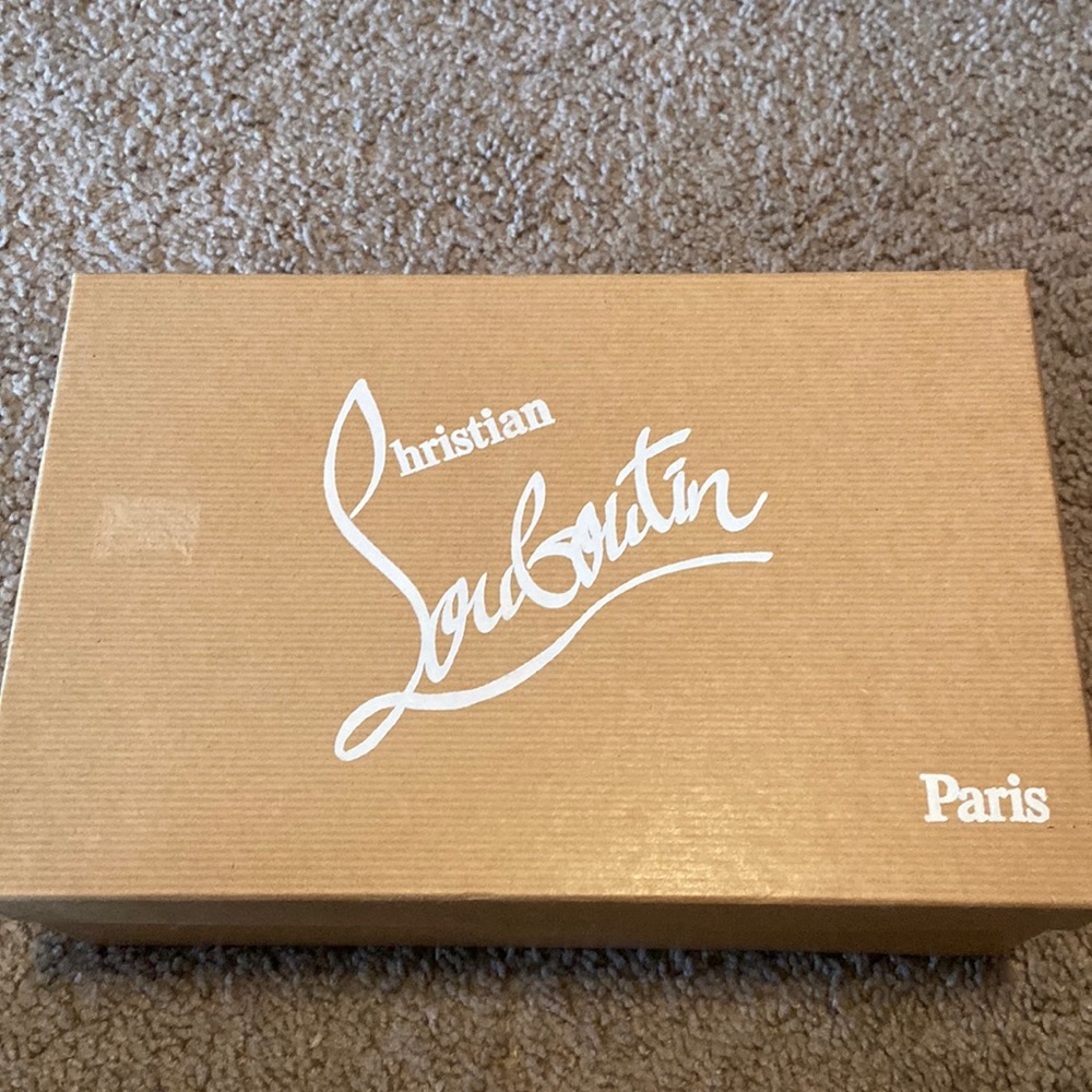 Black Christian Louboutin pumps.